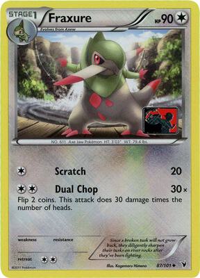 Fraxure - 87/101 (League Promo) card from League & Championship Cards
