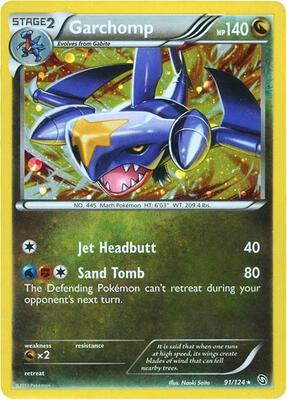 Garchomp - 91/124 (Cosmos Holo) card from Blister Exclusives