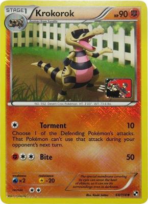Krokorok - 64/114 (League Promo) card from League & Championship Cards