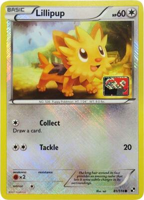Lillipup - 81/114 (League Promo) card from League & Championship Cards