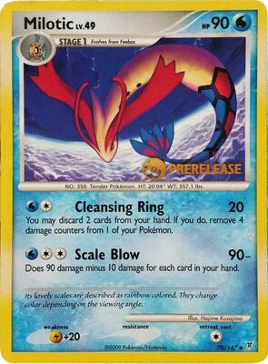 Milotic - 70/147 (Prerelease) card from Nintendo Promos