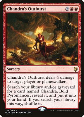 Chandra's Outburst card from Dominaria