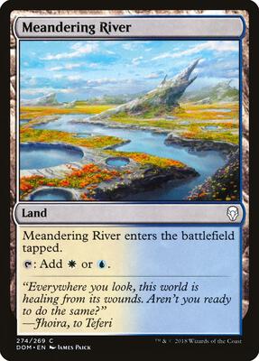 Meandering River card from Dominaria