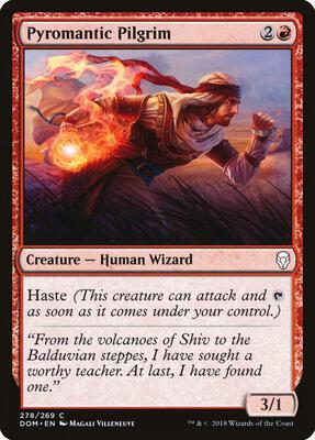 Pyromantic Pilgrim card from Dominaria