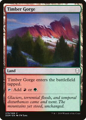 Timber Gorge card from Dominaria