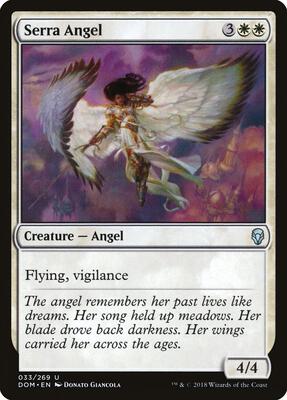Serra Angel card from Dominaria