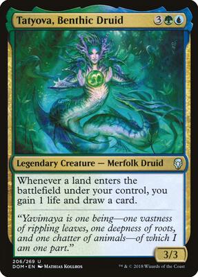 Tatyova, Benthic Druid card from Dominaria