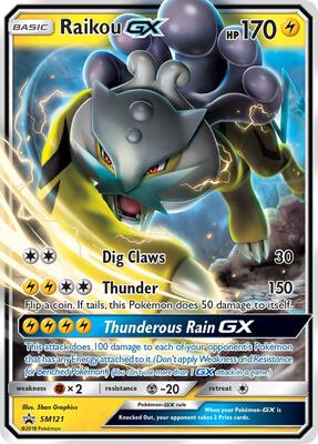 Raikou GX card from SM Promos