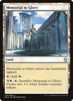 Memorial to Glory card from Dominaria