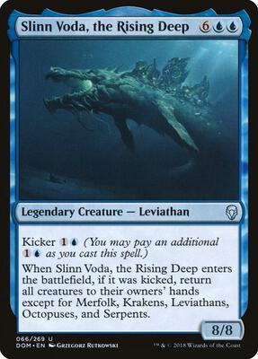 Slinn Voda, the Rising Deep card from Dominaria