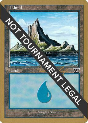 Island (335) - 2000 Tom van de Logt (6ED) card from World Championship Decks