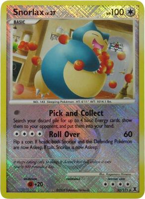 Snorlax - 33/111 (League Promo) card from League & Championship Cards