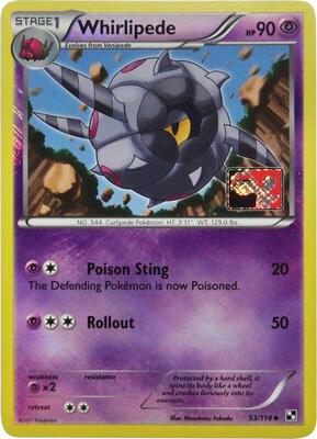 Whirlipede - 53/114 (League Promo) card from League & Championship Cards
