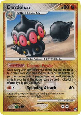 Claydol - 15/106 (League Promo) card from League & Championship Cards