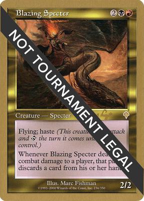 Blazing Specter - 2001 Tom van de Logt (INV) card from World Championship Decks