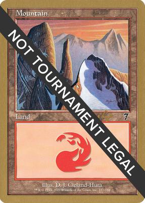 Mountain (337) - 2001 Tom van de Logt (7ED) card from World Championship Decks