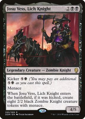 Josu Vess, Lich Knight card from Dominaria