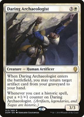 Daring Archaeologist card from Dominaria