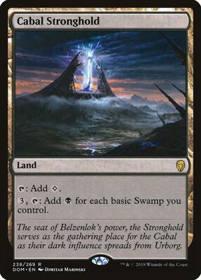 Cabal Stronghold card from Dominaria