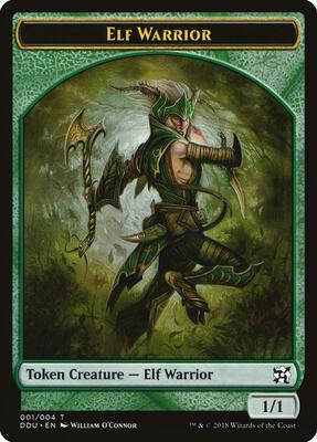 Elf Warrior Token card from Duel Decks: Elves vs. Inventors
