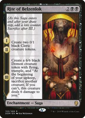 Rite of Belzenlok card from Dominaria
