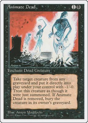 Animate Dead card from Fourth Edition