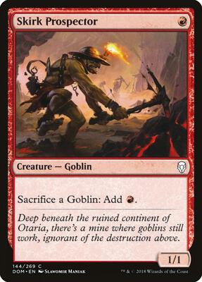 Skirk Prospector card from Dominaria
