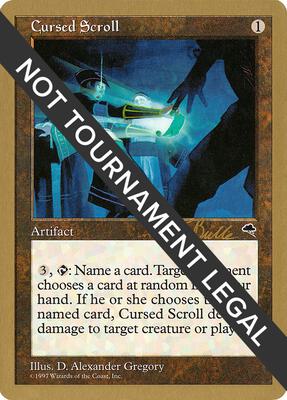 Cursed Scroll - 1999 Kai Budde (TMP) card from World Championship Decks