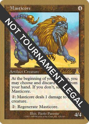 Masticore - 1999 Kai Budde (UDS) card from World Championship Decks