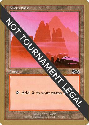 Mountain (346) - 1999 Kai Budde (USG) card from World Championship Decks