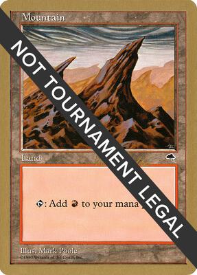 Mountain (Right) - 1999 Kai Budde (TMP) card from World Championship Decks