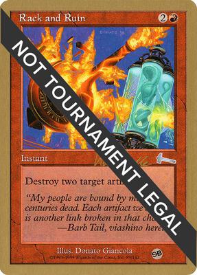 Rack and Ruin - 1999 Kai Budde (ULG) (SB) card from World Championship Decks