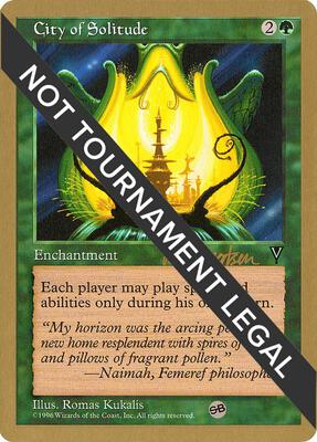 City of Solitude - 1997 Svend Geertsen (VIS) (SB) card from World Championship Decks