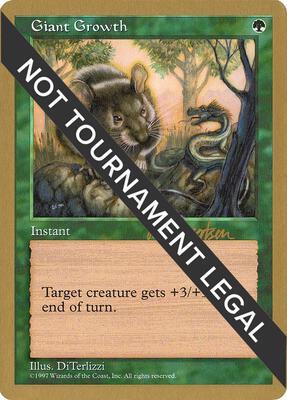 Giant Growth - 1997 Svend Geertsen (5ED) card from World Championship Decks
