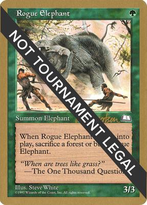 Rogue Elephant - 1997 Svend Geertsen (WTH) card from World Championship Decks