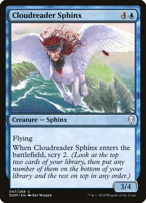 Cloudreader Sphinx card from Dominaria