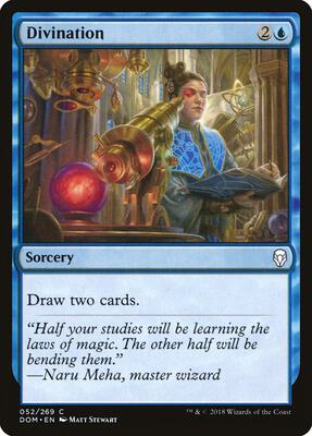 Divination card from Dominaria