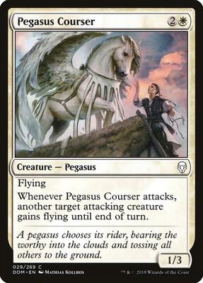 Pegasus Courser card from Dominaria