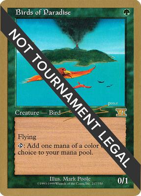 Birds of Paradise - 2000 Nicolas Labarre (6ED) card from World Championship Decks