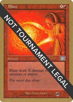 Blaze - 2000 Nicolas Labarre (6ED) (SB) card from World Championship Decks