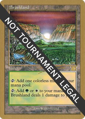 Brushland - 2000 Nicolas Labarre (6ED) card from World Championship Decks