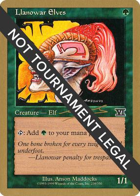 Llanowar Elves - 2000 Nicolas Labarre (6ED) card from World Championship Decks