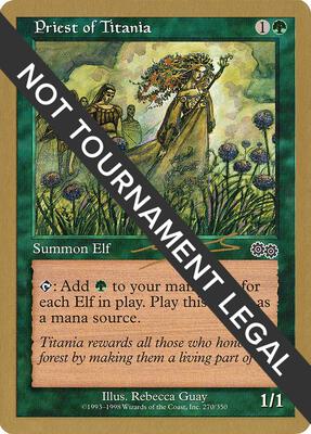 Priest of Titania - 2000 Nicolas Labarre (USG) card from World Championship Decks