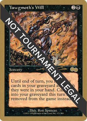Yawgmoth's Will - 2000 Nicolas Labarre (USG) card from World Championship Decks