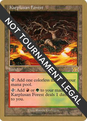 Karplusan Forest - 2000 Janosch Kuhn (6ED) card from World Championship Decks