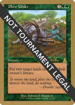 Plow Under - 2000 Janosch Kuhn (UDS) card from World Championship Decks