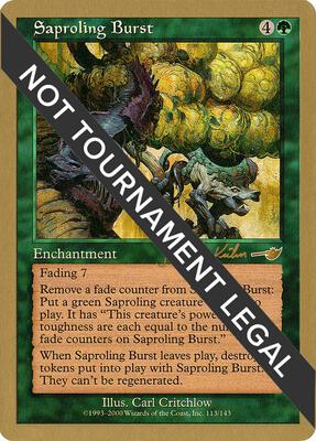 Saproling Burst - 2000 Janosch Kuhn (NMS) card from World Championship Decks