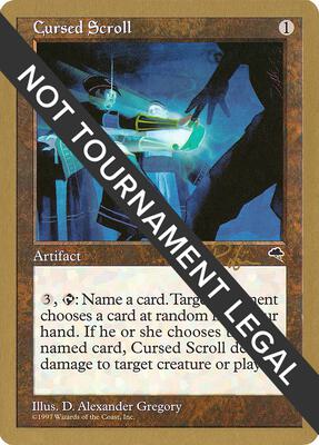 Cursed Scroll - 1998 Ben Rubin (TMP) card from World Championship Decks