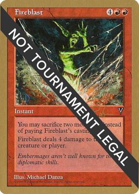Fireblast - 1998 Ben Rubin (VIS) card from World Championship Decks