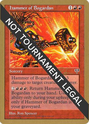 Hammer of Bogardan - 1998 Ben Rubin (MIR) card from World Championship Decks